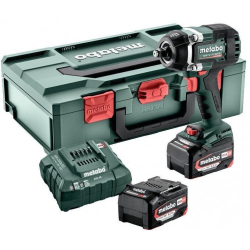 Metabo SSW 18 LTX 800 BL Akku-Schlagschrauber (18 V/2x5,2Ah) metaBOX 602403650