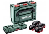 Metabo Basis-Set 4x LiHD 10Ah + ASC 145 DUO + metaBOX 685143000