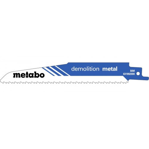 Metabo „Demolition metal" 5 Säbelsägeblätter 50 x 1,6 mm 631992000