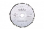 Metabo „Aluminium cut – professional“Sägeblatt 216x30 Z58 FZ/TZ 5°neg 628443000