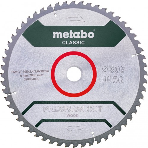 Metabo Sägeblatt "precision cut wood 305 x 30 mm,305 x 30mm, 56 Zähne, für Holz 628064000