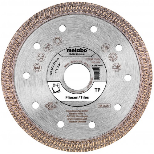 Metabo Diamanttrennscheibe 125x22,23mm"TP"Fliesen "professional" 628579000