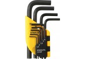 Stanley 1-13-929 9-teiliges Stiftschlüssel-Set, kurz (1,5-10mm)