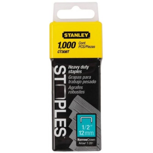 Stanley 1-CT308T Flachklammern für 6-CT10X, 12mm, 1000 Stück