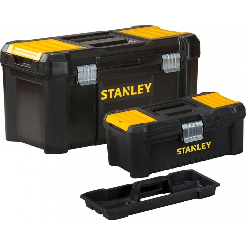 Stanley STST1-75772 Essential Werkzeugbox-Set 19" + 12,5" mit Metallschließen