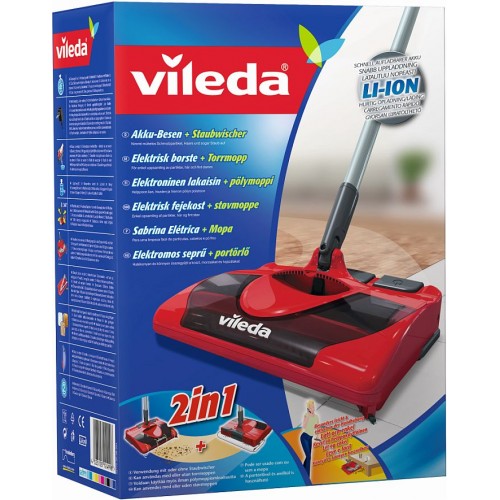 VILEDA E-sweeper Akku-Besen + Staubwischer 143603