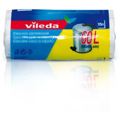 VILEDA extra stark Abfallsäcke 60l Rolle, (15 stück) 148032