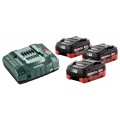 Metabo Basic-Set 18V 3 x LiHD 5,5 Ah 685074000