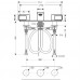 Hansgrohe Axor Urquiola 3-Loch Waschtischarmatur DN15 mit Platte 11040000