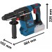 BOSCH GBH 18V-26F PROFESSIONAL Bohrhammer mit SDS plus, 2× ProCORE18V 8,0Ah 061191000E