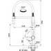 Franke Vital Filterarmatur Semi-Pro Chrom/Gun Metal 120.0621.230