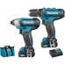 Makita CLX201SAX6 Akku-Set DF331DZ+TD110DZ + 2x 2.0Ah Akku, Makpac Kühlbox Typ 4