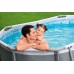 BESTWAY Power Steel Frame Pool 305 x 200 x 84 cm, Set mit Filterpumpe 5614A