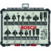 BOSCH 15-teiliges Fräser-Set, 6-mm-Schaft 2607017471