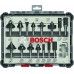 BOSCH 15-teiliges Fräser-Set, 8-mm-Schaft 2607017472