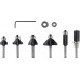 BOSCH 6-teiliges Rand- und Kantenfräser-Set, 1/4"-Schaft 2607017470