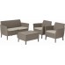 KETER SALEMO 2-Sitzer Sofa, 133 x 67 x 76 cm, cappuccino/beige 17209038